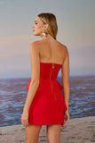 AGILITÀ - Vestido Curto Hilary Babado red