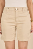 SCALON - Bermuda Sarja Color Midi Bege