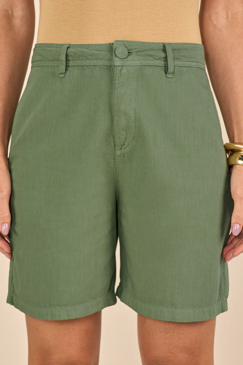 SCALON - Bermuda Viscose Midi Verde