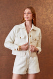 AGILITÀ - Casaco Matelasse Botões OFF White