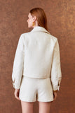 AGILITÀ - Casaco Matelasse Botões OFF White