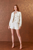 AGILITÀ - Casaco Matelasse Botões OFF White