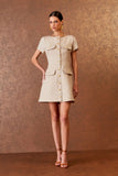 AGILITÀ - Vestido Curto Rustic Botões Brulee