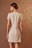 AGILITÀ - Vestido Curto Rustic Botões Brulee