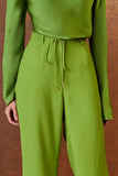 AGILITÀ - Calça Detalhe Prega Cos Olive