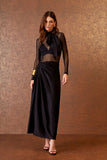 AGILITÀ - Blusa Foulard Tule Preto