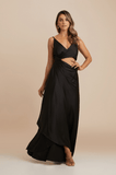 ANA VARGAS - Vestido Longo Laiz Preto