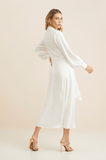 ANA VARGAS - Vestido Mídi Clarisse OFF White