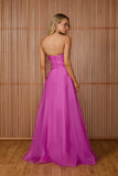 AGILITÀ - Vestido Longo Elisa Babado Cascata Violet