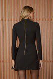 FABULOUS AGILITÀ - Vestido Curto Leticia Babado Organza Preto