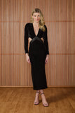 FABULOUS AGILITÀ - Vestido Midi Mariana Pespontado Preto