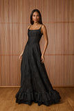 FABULOUS AGILITÀ - Vestido Longo Florence Devore Preto