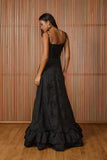 FABULOUS AGILITÀ - Vestido Longo Florence Devore Preto