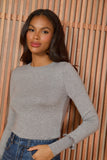 AGILITÀ - Blusa Isis Tricot Lune Cinza