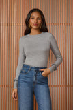 AGILITÀ - Blusa Isis Tricot Lune Cinza