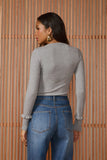 AGILITÀ - Blusa Isis Tricot Lune Cinza