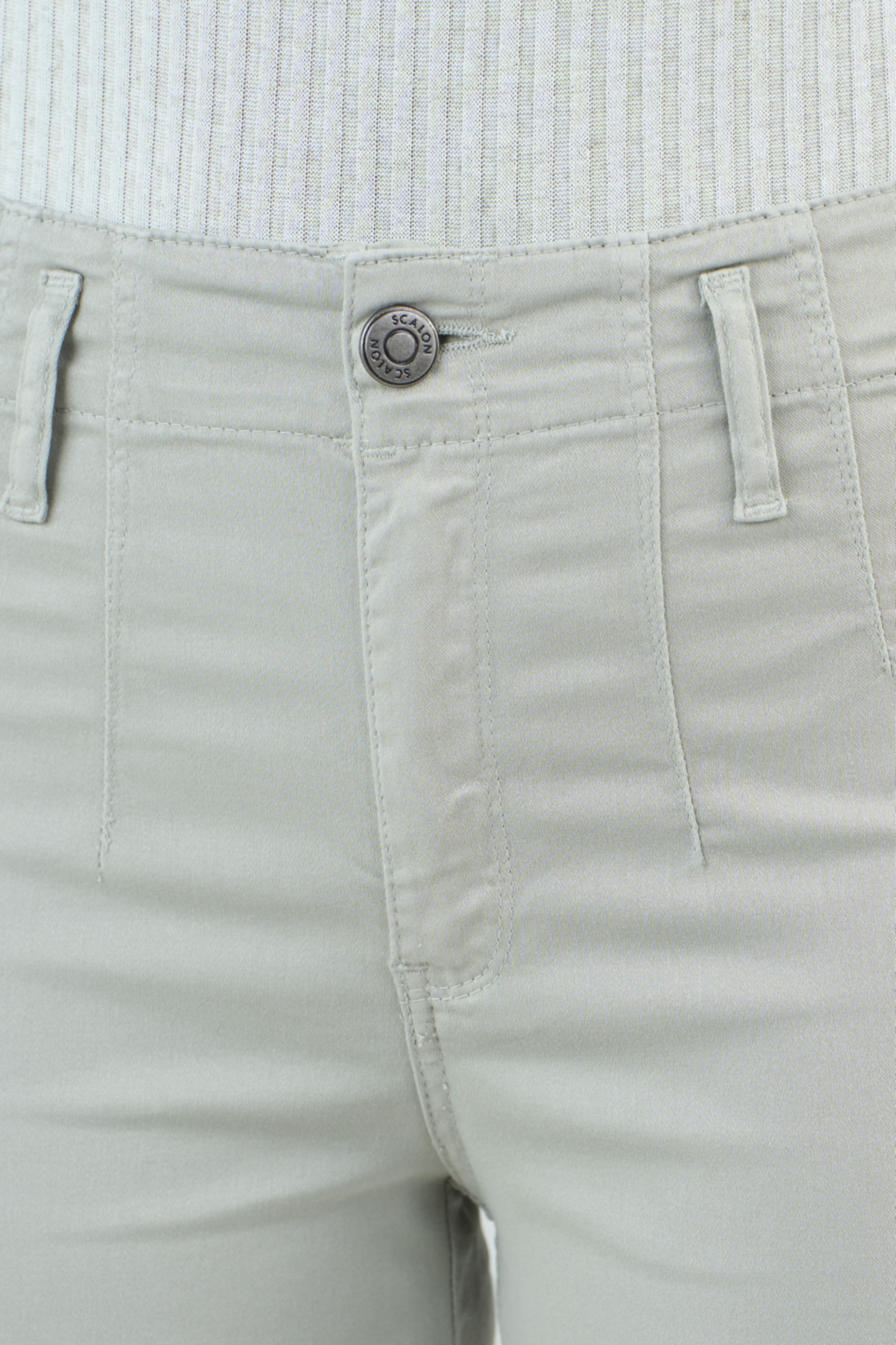 SCALON - Calça Sarja Color Corsário Cidreira Verde