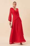 DOLPS - Vestido Longo Nara Vermelho