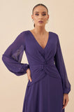 ANA VARGAS - Vestido Longo Jamille Roxo