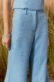 AGILITÀ - Calça Pantalona Íris Azul