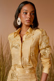 AGILITÀ - Camisa Organza Recorte Avelã