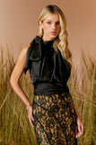 AGILITÀ - Blusa Frente Única Laço Preto