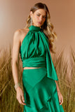 AGILITÀ - Blusa Frente Única Laço Verde