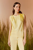 AGILITÀ - Blusa Detalhe Ombro Baunilha