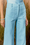 AGILITÀ - Calça Alfaiataria Bolsos Íris Azul