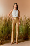 AGILITÀ - Calça Nervura Bolso Dourado