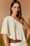 AGILITÀ - Blusa Cetim Ombro Só Jasmim