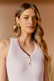 AGILITÀ - Blusa Tricot Decote V Botes Cerejeira