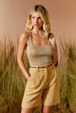 AGILITÀ - Blusa Tricot Decote Quadrado Lurexe