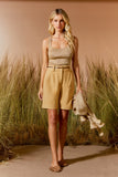 AGILITÀ - Blusa Tricot Decote Quadrado Lurexe