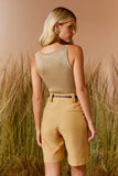 AGILITÀ - Blusa Tricot Decote Quadrado Lurexe