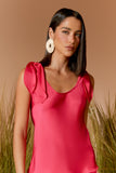 AGILITÀ - Blusa Cetim Amarração Roma Vermelho