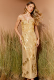 AGILITÀ - Vestido Midi Rustic Ouro Avelã