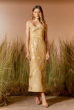 AGILITÀ - Vestido Midi Rustic Ouro Avelã