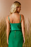 AGILITÀ - Blusa Alçinha Laço Decote Eucalipto