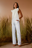 AGILITÀ - Calça Nervura Bolso Geométrico OFF White