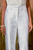 AGILITÀ - Calça Nervura Bolso Geométrico OFF White