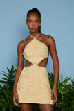 AGILITÀ - Vestido Curto Rosie Losango Dourado