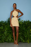 AGILITÀ - Vestido Curto Rosie Losango Dourado