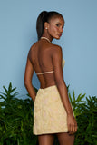 AGILITÀ - Vestido Curto Rosie Losango Dourado