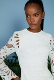 AGILITÀ - Vestido Curto Izabel Laise OFF White