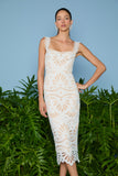 AGILITÀ - Vestido Midi Isabelle Laise OFF White