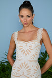 AGILITÀ - Vestido Midi Isabelle Laise OFF White