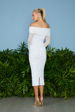 AGILITÀ - Vestido Midi Lola Tule Branco
