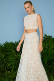 AGILITÀ - Conjunto Nina Longo Tule Bordado OFF White