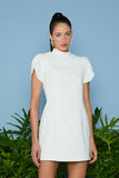 AGILITÀ - Vestido Curto Hilary Manga Sobreposta OFF White